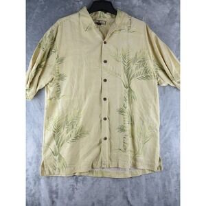 Tommy Bahama Silk Shirt‎ Palm Tree Print Button Up Mens Medium